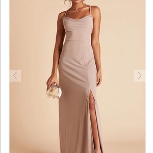 Birdy Grey Ash Crepe Dress Taupe Bridesmaid Dress